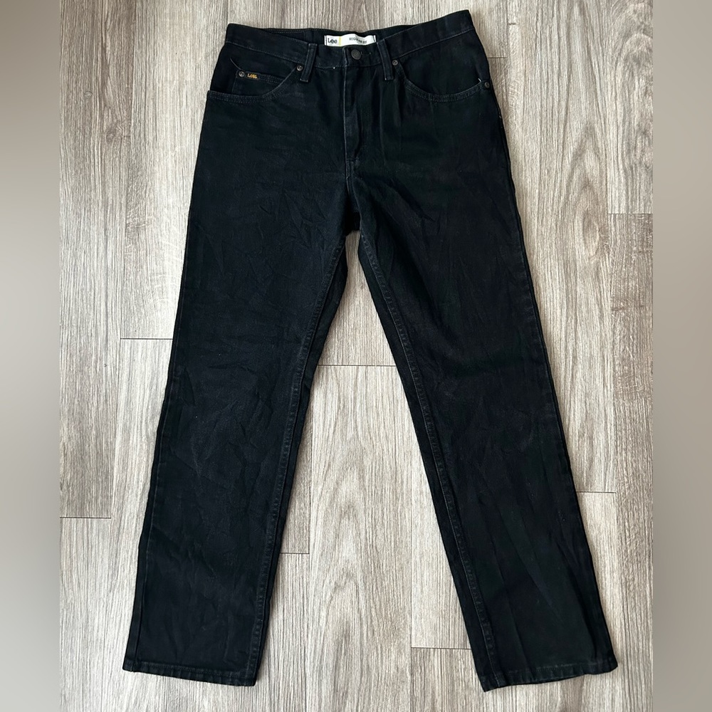Lee REGULAR fit jeans men’s 32x30 black gently used